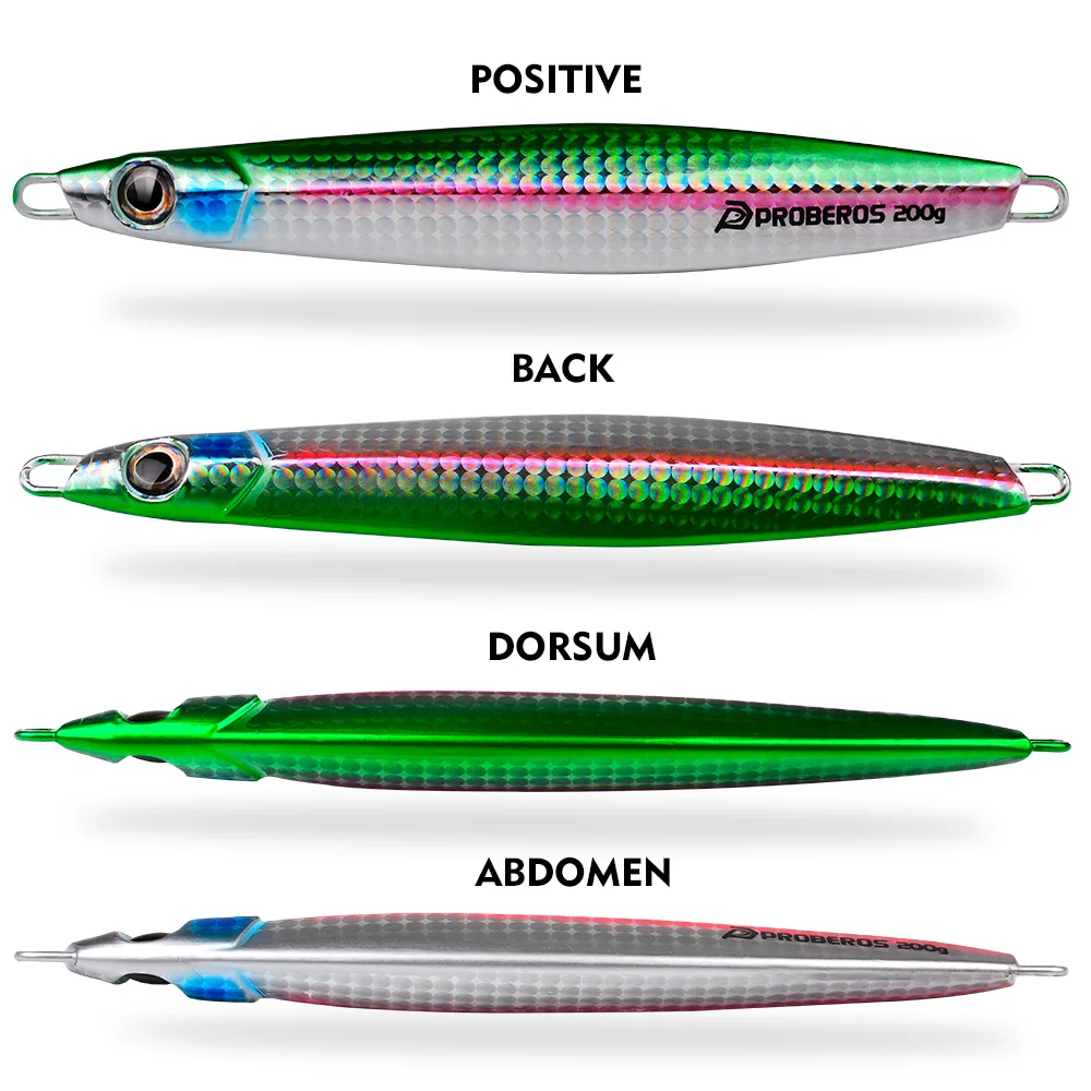 Proberos Jig de Caída Lenta Metálico UV – Estampado 3D para Jigging - imagen 4