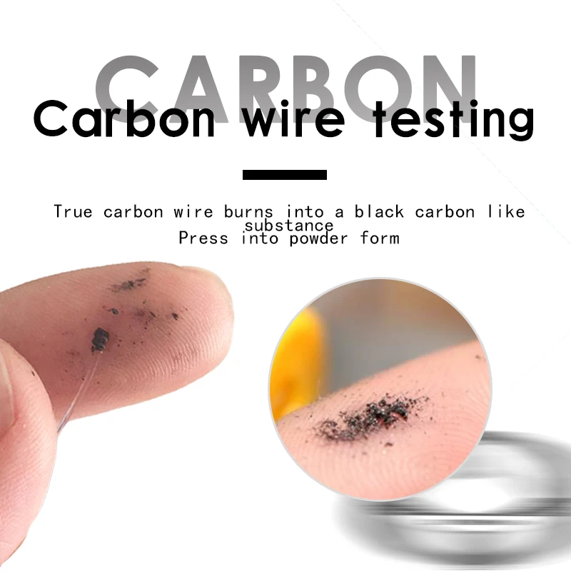 YGKX línea de carbono Original, línea de pesca de ocupación, barco, línea de pesca, línea de pesca frontal, nitón, fluorocarbono, líder 50m - imagen 5