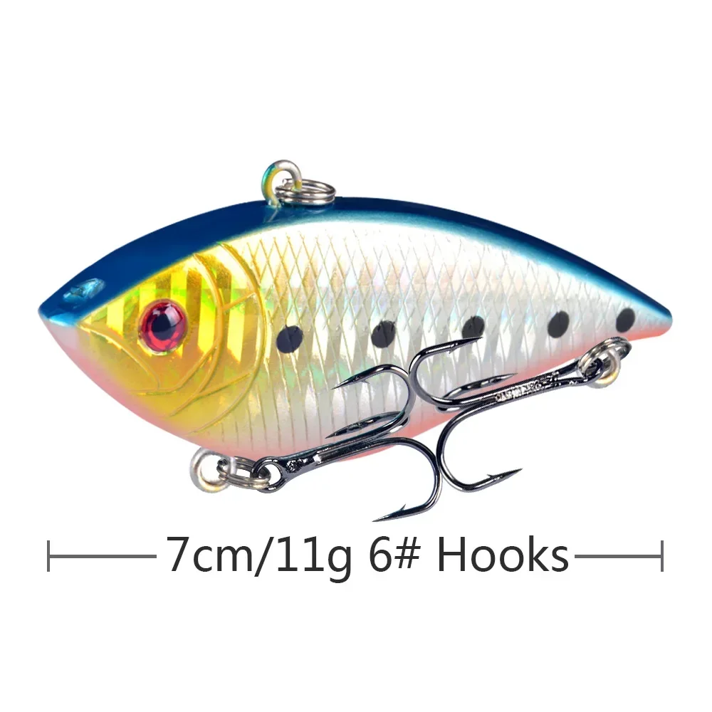 Cebo de pesca duro VIB con bola dentro de 1 piezas, señuelo de pesca de lubina de mar de hielo, aparejos de pesca Isca, cebo Artificial Crankbai - imagen 5