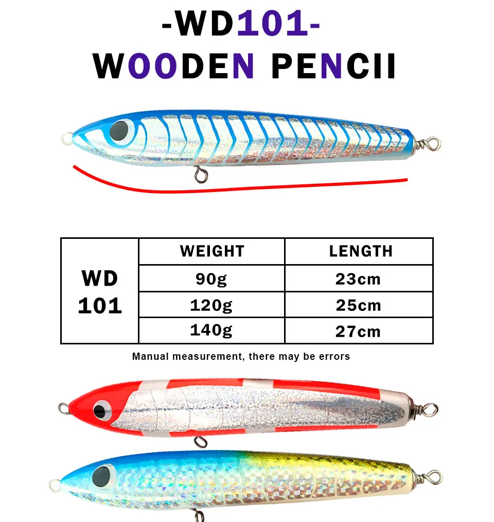 TEASER-señuelo de madera para pesca en el mar, cebo grande de 90g, 120g, 140g, para pescar Al curricán, Jigging, GT Kingfish, atún - imagen 3