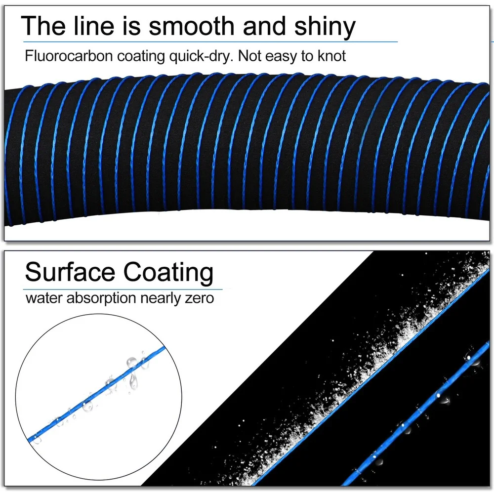 Línea de pesca trenzada de 12 hebras Sougayilang X12 150M 350M 550M línea de pesca de PE 20-103LB línea de pesca multifilamento suave - imagen 3