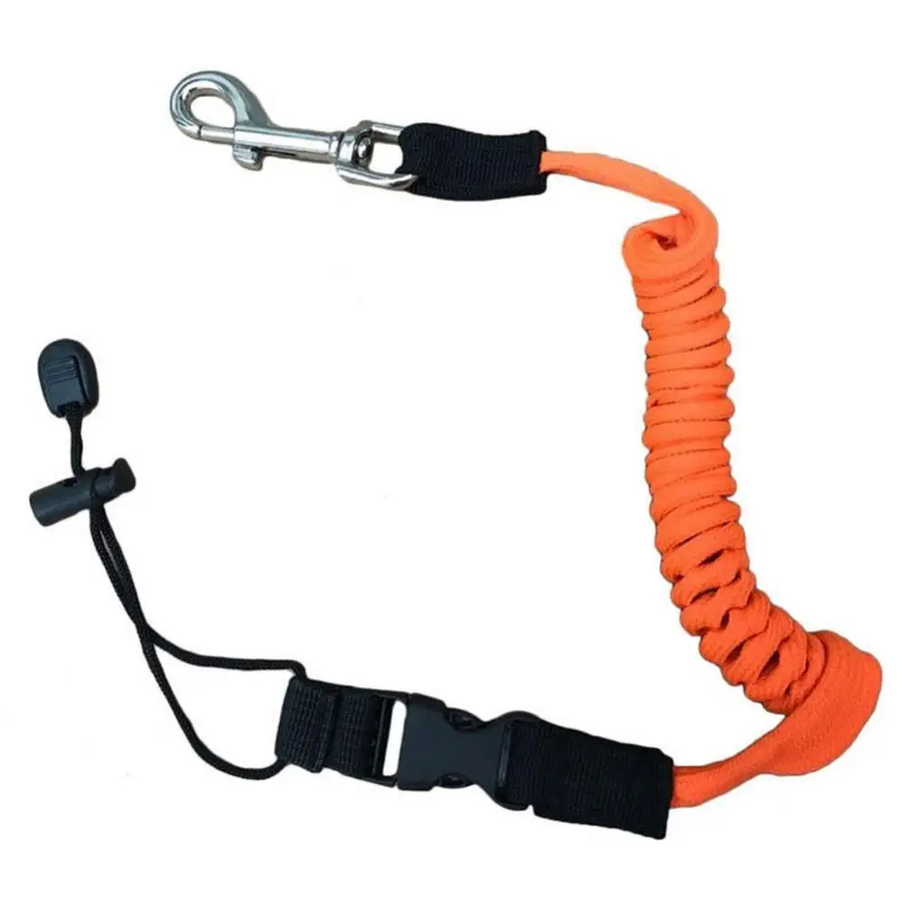 Correa elástica para remo de canoa y Kayak, correa de seguridad para barco, caña de pescar, cordones en espiral, cuerda de seguridad antipérdida, correa de remo para Kayak - imagen 4