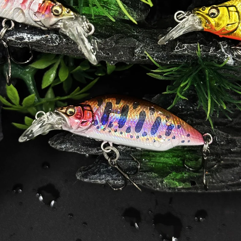 Señuelos de pesca de pececillo que se hunden, 6,4g, 50mm, diseño japonés, cebo Artificial para perca, lubina, Jerkbait, Swimbait, equipo Wobbler - imagen 5