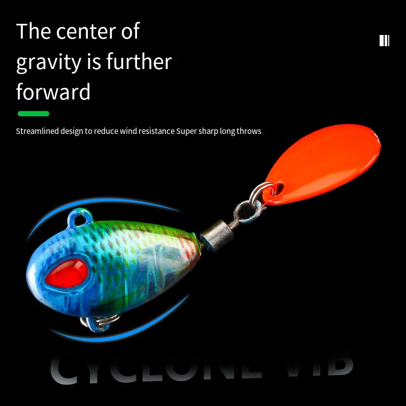 Cuchara Spinner, cebo que se hunde, cebos Wobblers, plantilla de Metal, señuelo VIB, señuelos de cola de lentejuelas giratorios, cebos de pesca de fundición lejana para lubina - imagen 3