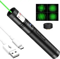 USB Mini láser verde LED lindo láser rojo verde violeta puntero para gatos juguete interactivo brillante animación puntero luz pluma