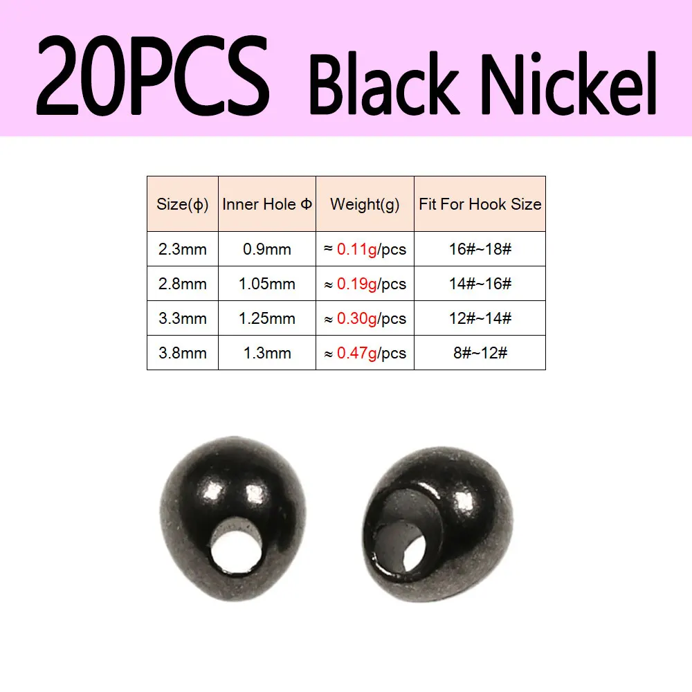 20pcs Black Nickel