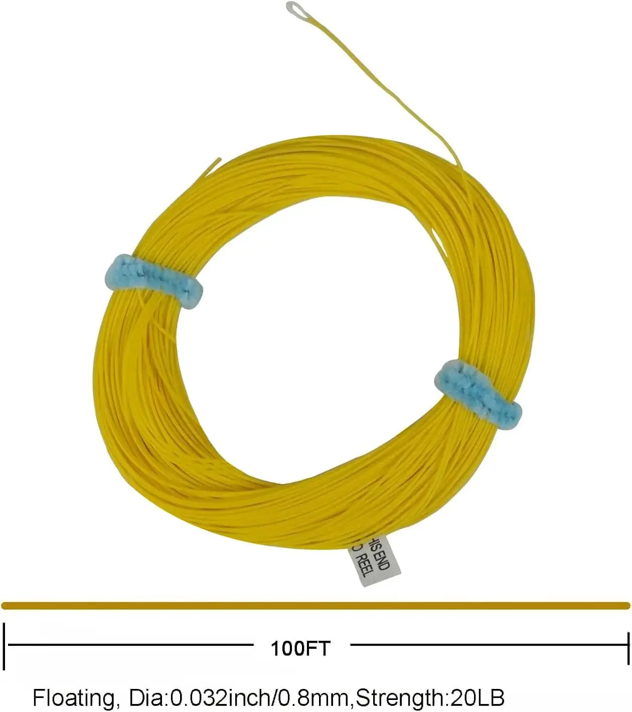 Línea de carrera Aventik línea de disparo línea de pesca con mosca 100 pies con bucle frontal 15LB/20LB/30LB flotante/hundimiento - imagen 3