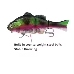 Swimbait articulado flotante 20cm – Topwater para depredador marino