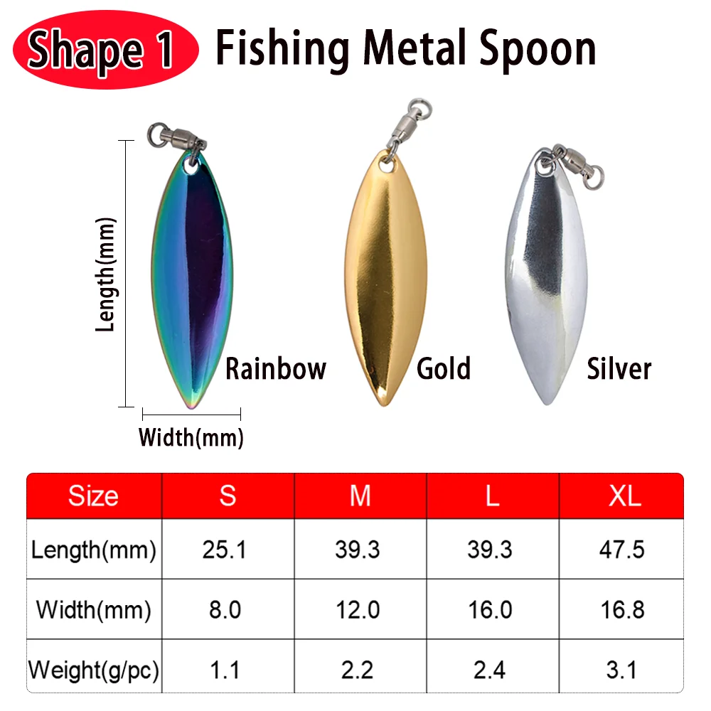 Cuchillas giratorias Wifreo, cuchara ruidosa reflectante, Spinner de sauce para pesca, cucharas de Metal, accesorios de Señuelos de Pesca para plantillas VIB Minnow - imagen 3