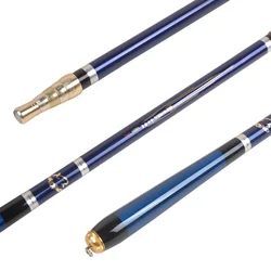 Caña telescópica fibra de carbono ultraligera para pesca