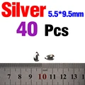Silver 5.5x9.5mm