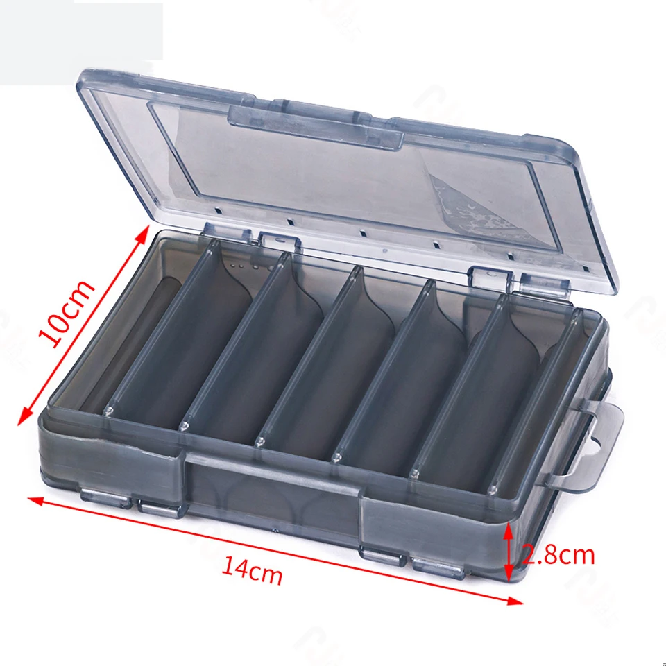 Caja de aparejos doble capa – Organizador portátil con compartimentos - imagen 5