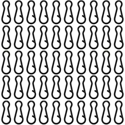 50 unids/pack Pesca Snap Clip de Pin de acero inoxidable negro mate depósito europeo accesorios de grupo de Pesca de carpa aparejos herramienta Pesca
