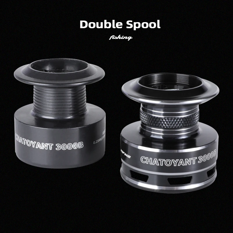 MIFINE CHATOYANT-Carrete de pesca giratorio, potente, arrastre máximo de 30 libras, freno doble, 5,2: 1, 3000-6000 accesorios de pesca de carpa - imagen 3