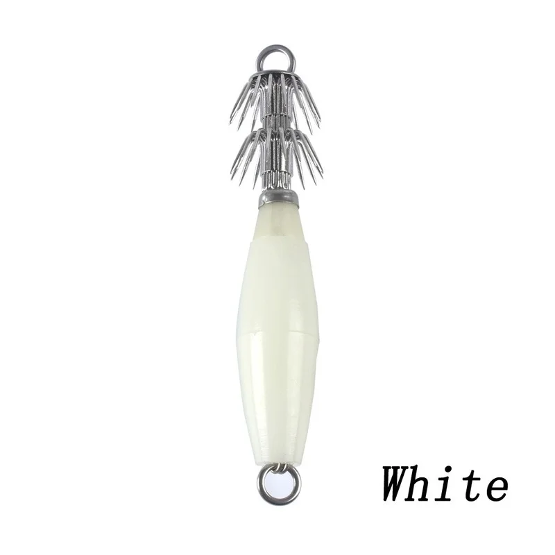 1 Uds. 16G plástico verde luminoso calamar anzuelos cebos de calamar 32 agujas fuerte brillo sepia anzuelo de pesca cebo anzuelo - imagen 2