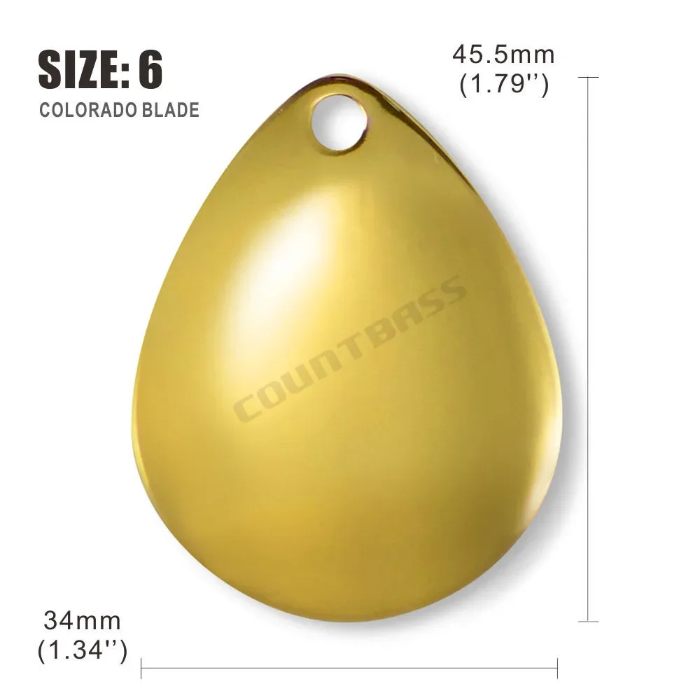 Countbass Colorado Blade – Acabado oro para spinnerbait - imagen 3