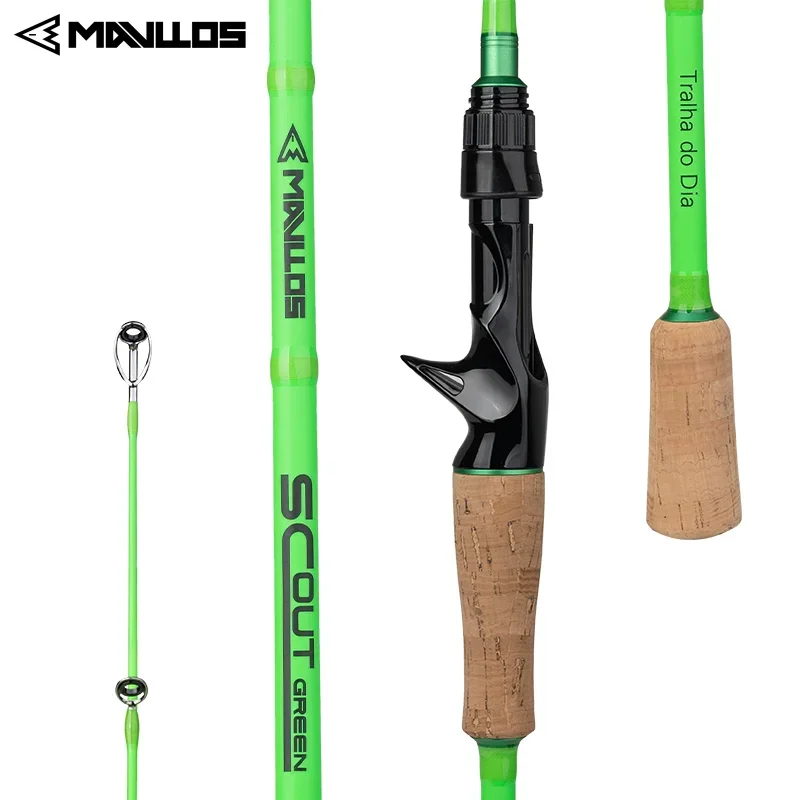 Mavllos Scout Bass caña spinning ligera – Acción moderada-rápida 1,8m