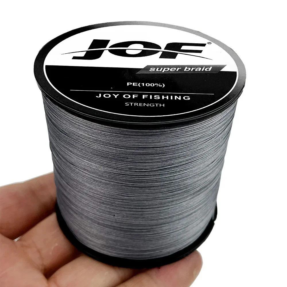 Línea de pesca trenzada súper fuerte JOF X16, 100M, 300M, multifilamento tejido, prueba de cable 25/32/40/55/68/80/100/125/140/161/200LBS - imagen 3