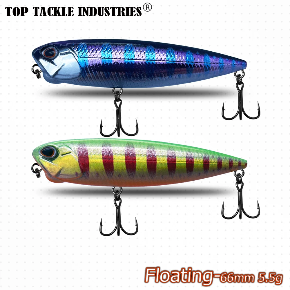 Cebos de pesca piezas, 66mm de longitud, 5,5g de peso, señuelo de lápiz, perca especialmente diseñada, 1 unidad - imagen 5