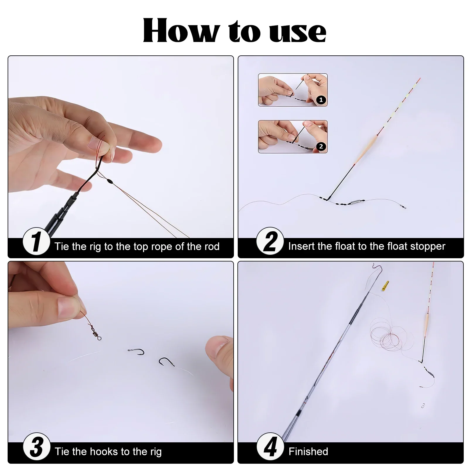 Goture SMRLL-caña de pescar telescópica de carbono, accesorio portátil ultraligero para pesca en estanque, 1,8 m, 2,1 m, 2,4 m, 2,7 m, 3,0 m, 3,6 m - imagen 5