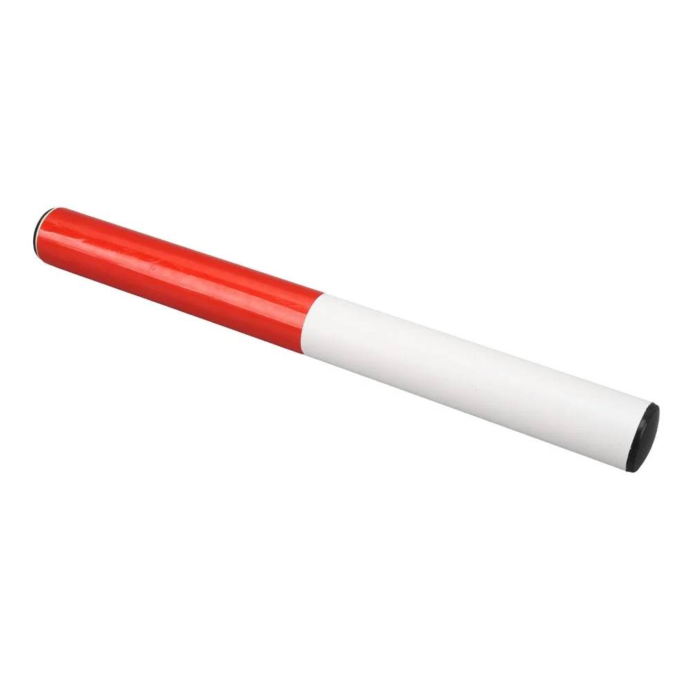 Bastón de relevo deportivo de PVC, 4 unidades, rojo y blanco, 31 cm, bastón de atletismo para pista y campo, para exteriores - imagen 4