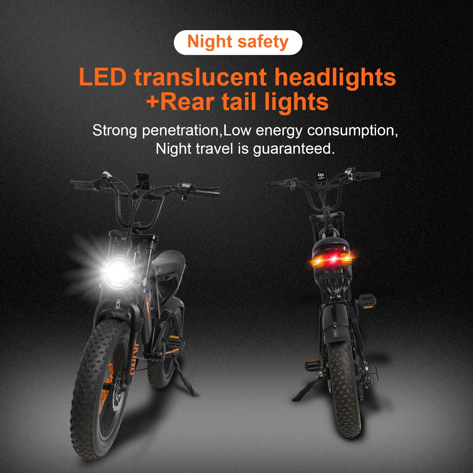 Bicicleta Eléctrica JKING FXH-009 – 500W, 48V, 45 km/h, pantalla LCD - imagen 5