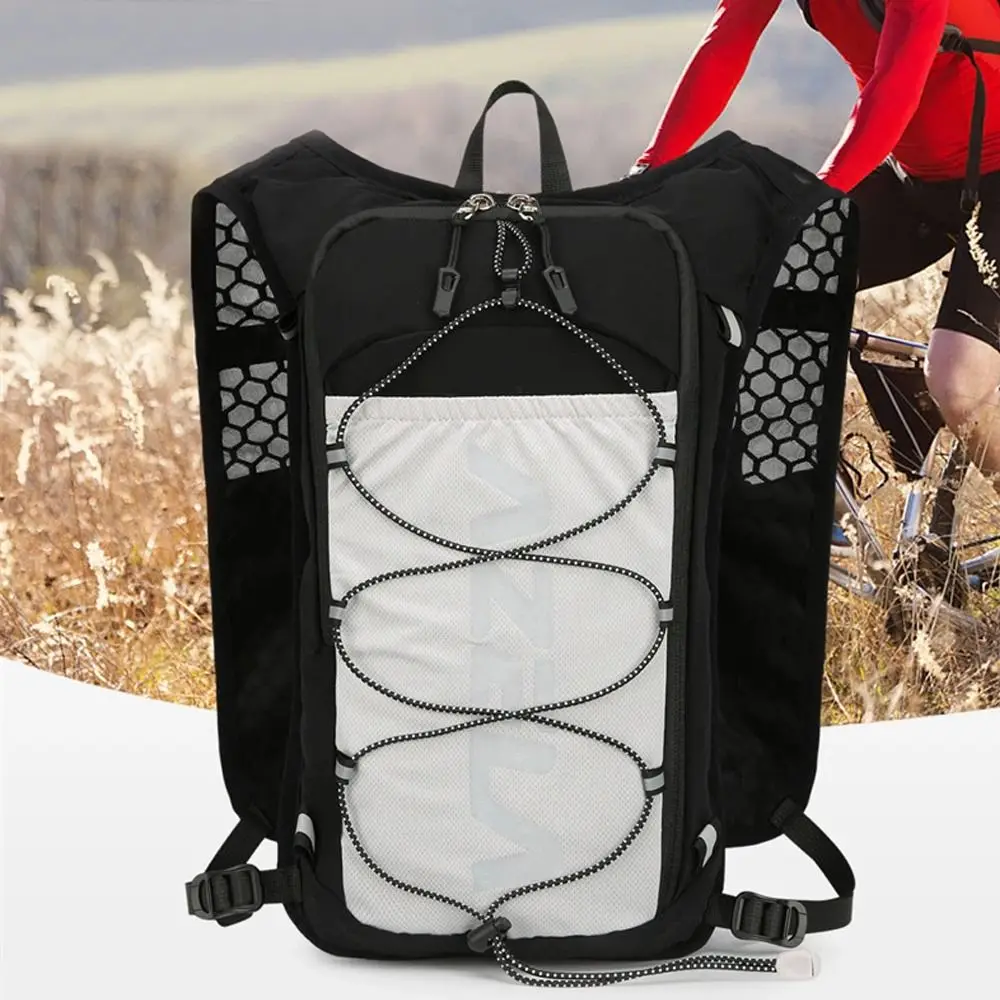 Mochila ligera para correr, chaleco reflectante con correa ajustable, chaleco de almacenamiento para botella de agua corriente con soporte para teléfono - imagen 2