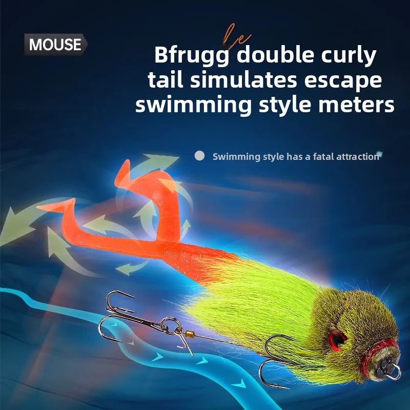 22 cm/36g Swimbait multiarticulado cebo Artificial duro señuelo de pesca de ratón cebo de pesca Artificial suave para pesca de lubina y Lucio - imagen 3