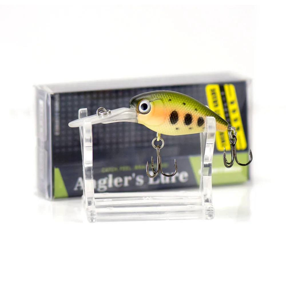 Countbass-cebo flotante con manivela, 37mm, 1-29/64", 4,8g, 11/64 oz, cebos de pesca, Wobblers, señuelos duros de plástico - imagen 2