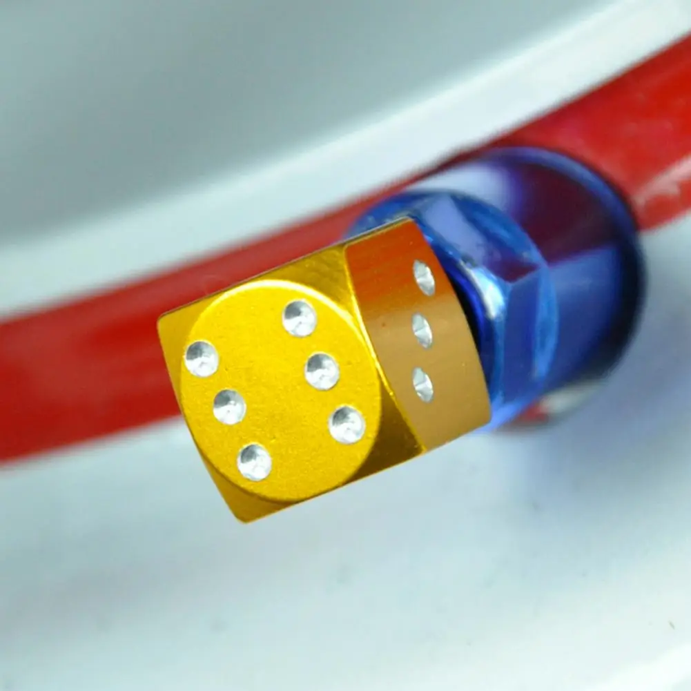 Válvula de neumático de 1,2 CM de diámetro, válvula de bicicleta americana, tapas de válvula de neumático de coche con estilo de dados, neumáticos de rueda de vehículos para todos los modelos de vehículos - imagen 4