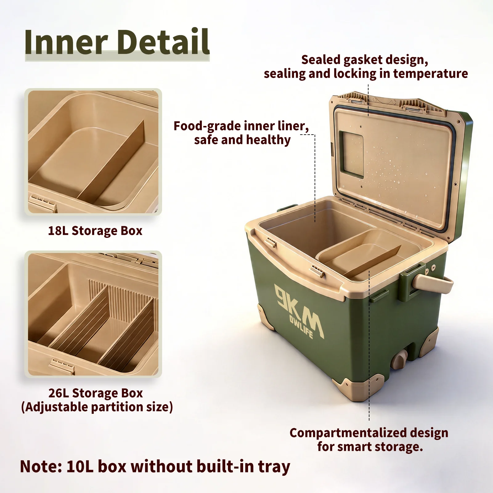 9KM Caja de pesca refrigerada para aparejos y equipo - imagen 5
