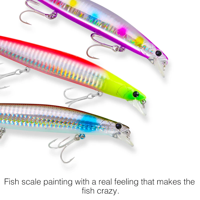 TSURINOYA STINGER 140S Inshore Fishing Sinking Minnow 140mm 26g Ultra Long Casting Plastics Bait For Seabass Flounder Picua Lure - imagen 5