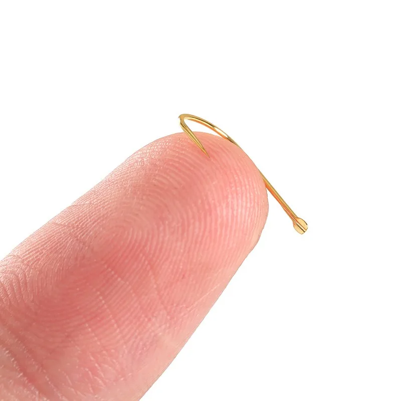 MARUTO Tai Jun Anzuelo de pesca dorado Tamaño 1-8 Acero con alto contenido de carbono Sin púas para competencia de pesca - imagen 3