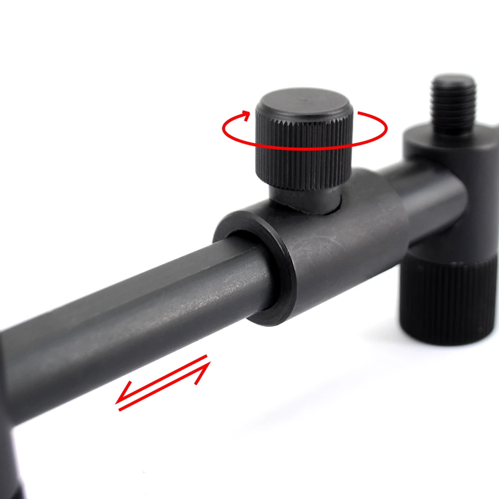 Hirisi 1 Uds barras de zumbido para pesca de carpa para 4 cañas soporte de caña de pescar de aluminio BZK027/BZK029 accesorios de pesca - imagen 4