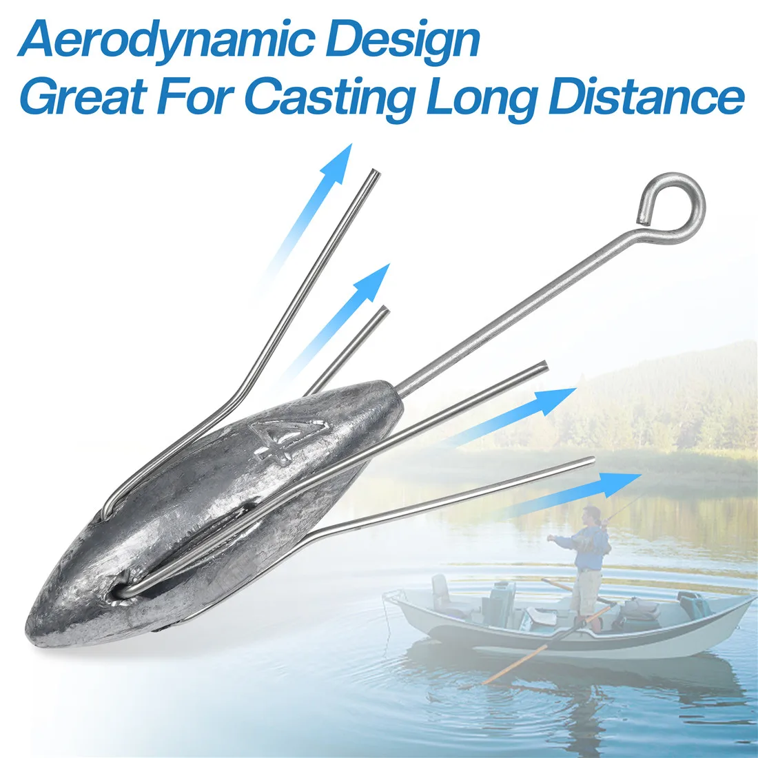 10 Uds. Pesas de pesca Sputnik, plomo largo para Surf, pesca a curricán, plomo de fundición de agua salada, peso de araña, aparejos de pesca de atún para lubina - imagen 4