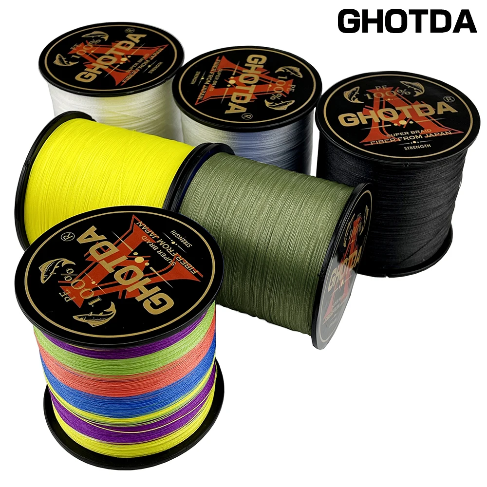 Ghotda-línea de Pesca con mosca 8X PE, multifilamento, línea trenzada de carpa para carrete, línea de trucha, 100M/300M, Micro 8,2-35,8 KG - imagen 3