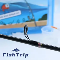 FishTrip Kit reparación guías caña ojales giratorios acero inoxidable