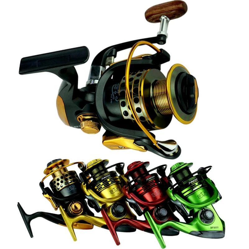 Ghotda-carrete giratorio de pesca serie 1000-7000, bobina de Metal, alimentador de peces, mango EVA 5,5: 1/4, 7:1 - imagen 2