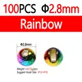 100pc 2.8mm Rainbow