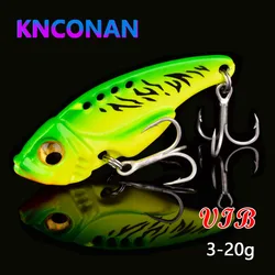 Señuelo de hoja Vib de Metal para invierno, ojos 3D, 3g, 7g, 10g, 15g, 20g, cebos de vibración que se hunden, vibración Artificial para pesca de lubina, perca, 1 Uds.