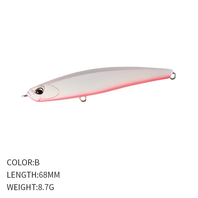 Lápiz de gravedad que se hunde, señuelo de pesca pesado, 68MM, 8,7G, Señuelos de pesca superior superfundición, cebos duros de calidad, acción profesional - imagen 5