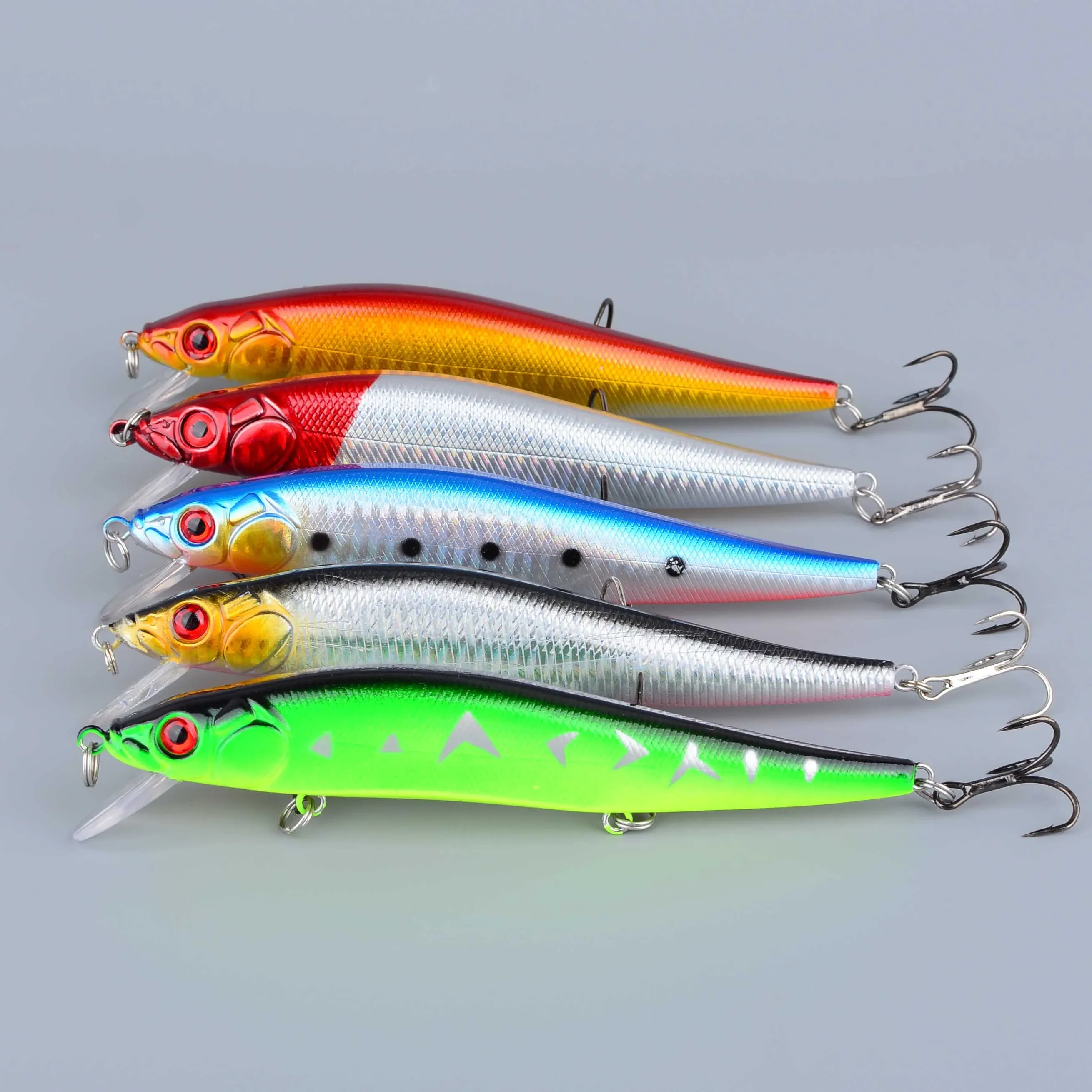 Señuelo Minnow flotante artificial – Jerkbait con ojos 3D para carpa - imagen 4