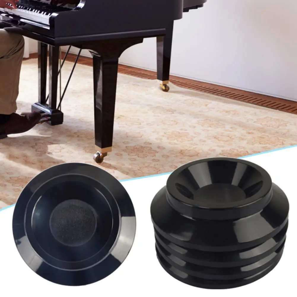 1 Juego de esteras con ruedas para Piano, protectores de suelo antideslizantes para Piano, almohadillas antideslizantes, tazas con ruedas para Piano Vertical, esteras para el hogar - imagen 2