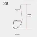 Fishhooks-08-50pcs