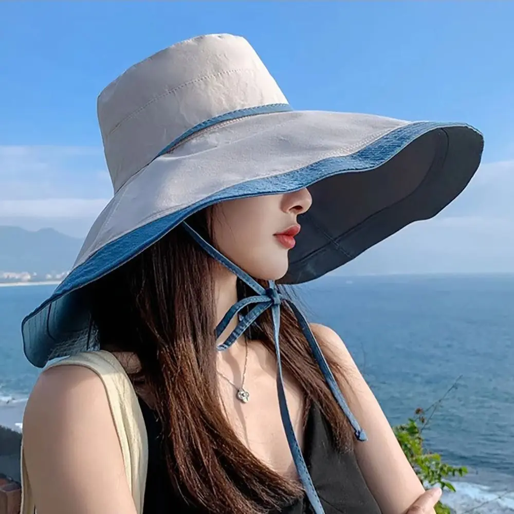Sombrero de pescador reversible – Ala ancha plegable con protección UV - imagen 2