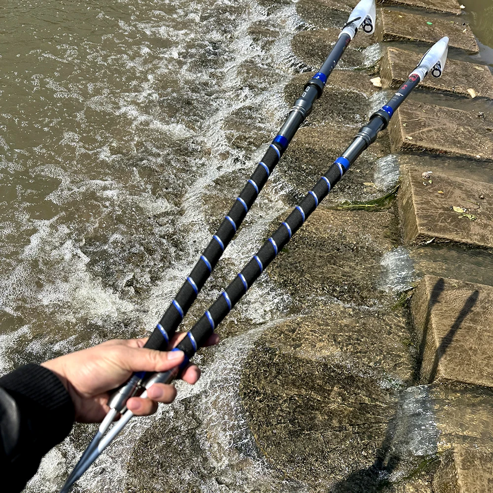 Caña de pescar de carbono súper dura de 2,1 m-3,6 m, fuerte, no es fácil de romper, pesca en agua dulce y de mar, adecuada para cañas de pescar grandes - imagen 3