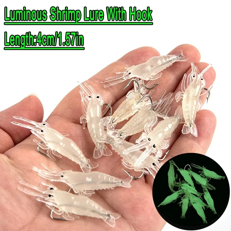 10/20 Piezas Kit Señuelos De Pesca, pesca accesorios mar, señuelos pesca spinning,Carpfishing, Suave Simulación Camarón Señuelo Anzuelo Crankbaits Aparejos pesca mar Señuelos De Pesca Cebo Artificial,cosas de pesca - imagen 5