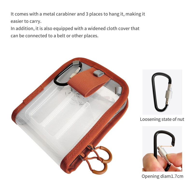 Nuevo Bolsa de pesca de 6 rejillas, estuche de pulpo Egi, caja de almacenamiento de plantilla de calamar, bolsa de señuelo duro, cubierta protectora de gancho, bolsa de cebo de pesca impermeable - imagen 5