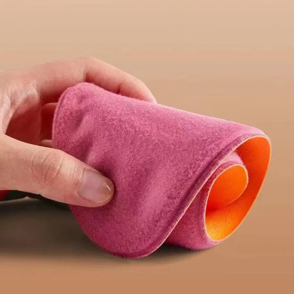 Plantillas térmicas Súper suaves, ultragruesas, reutilizables, No requiere batería, de algodón, absorbentes de golpes, cálidas, autocalentadas, para invierno - imagen 4