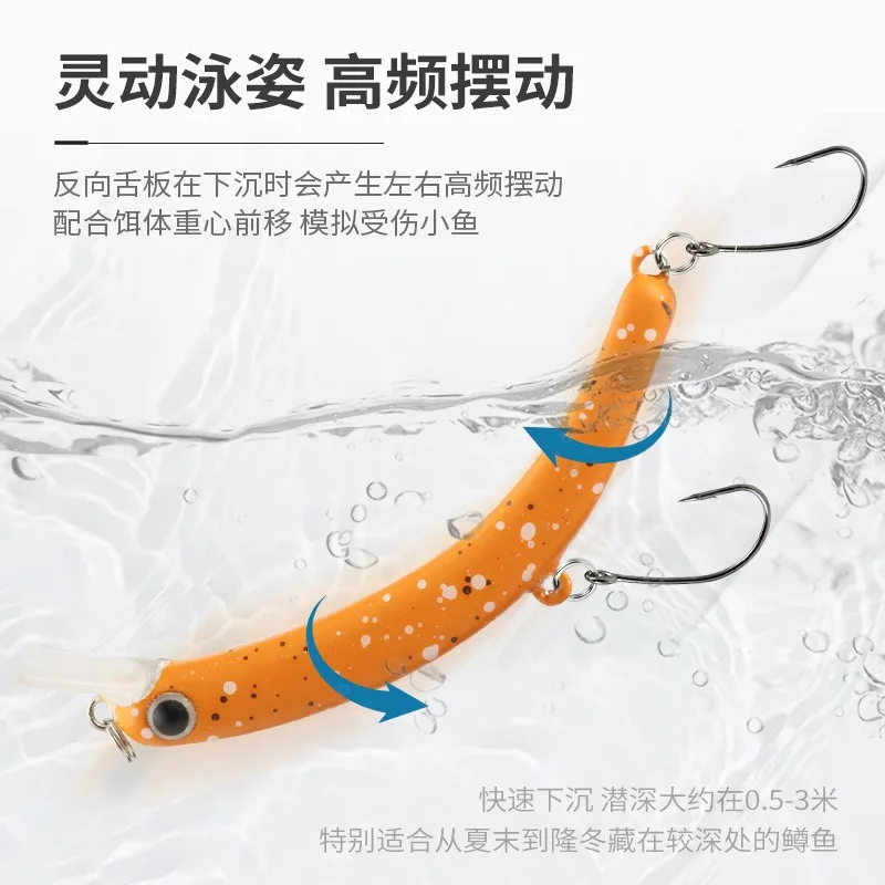 Crankbait wobbler trucha 63mm – Señuelo hundido agua dulce 4g - imagen 3